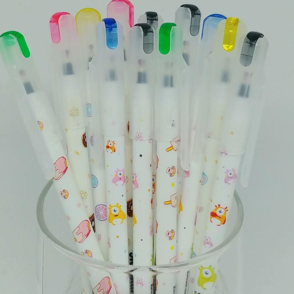 

((Q-7&3➸)) Pulpen Smooth Ink Pen 0.6mm - 0.6 mm Monstar - Warna Hitam pasti dikirim