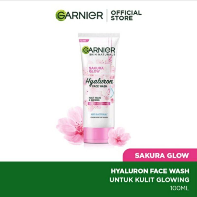 Garnier Sakura Glow Glowing Hyaluron Face Wash 100ml