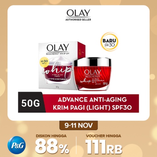 Olay Regenerist Whip UV SPF30 Niacinamide Day Cream Skincare Antiaging 50gr