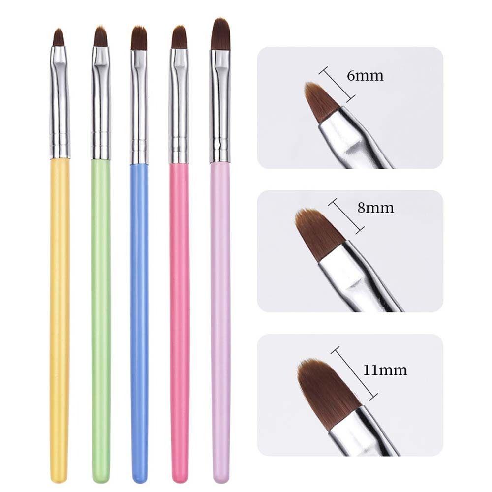 AUGUSTINA Agustina Kuas Cat Nail Art Alat Kecantikan Kuas Gambar Kuku Profesional Manicure 3D Nail Tips Liner UV Gel Nail Art Brush