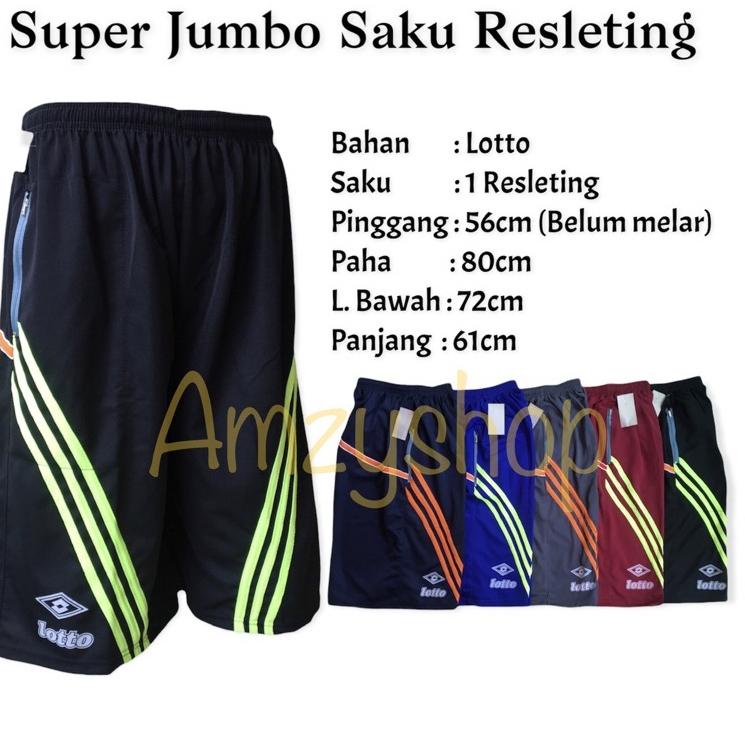 ヂ Celana Pendek Pria Super Jumbo Big Size XXL-XXXXL | Kolor Pria Dewasa Color Pendek Jumbo Pria ぽ