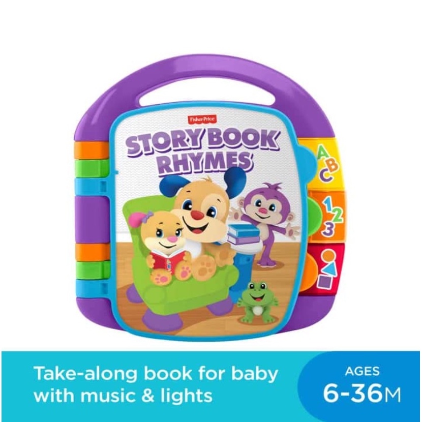 Fisher Price Laugh and Learn Storybook Ryhmes - Mainan Buku Cerita Edukasi Anak Balita