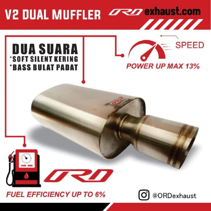 Muffler V2 dual ORD exhaust