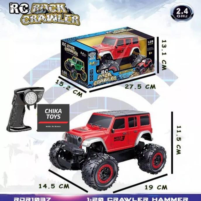 MOBIL REMOT JEEP RUBICON MAINAN RC REMOTE KONTROL