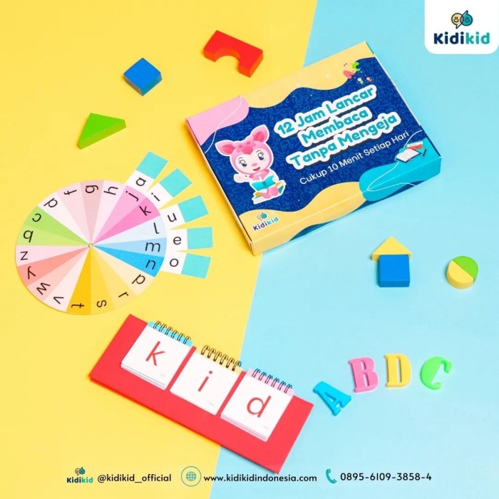 12 JAM LANCAR MEMBACA TANPA MENGEJA DARI KIDIKID