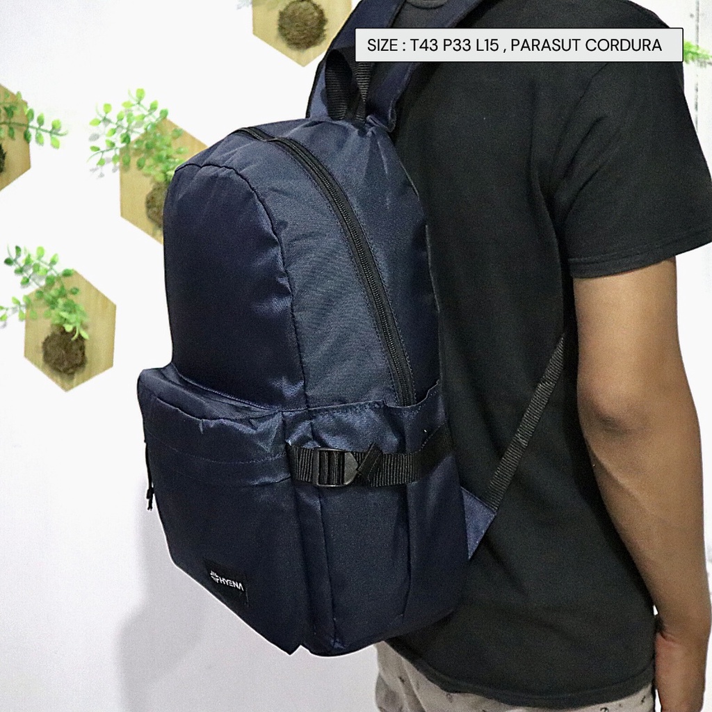 HYENA tas ransel sekolah SD/SMP POLOS anak laki / Perempuan Tas punggung bahan cordura murah semarang