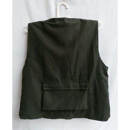 ROMPI ANAK HIJAU ARMY // ROMPI PETUALANG Adventurer's vest // ROMPI TERBARU KANTUNG D BELAKANG