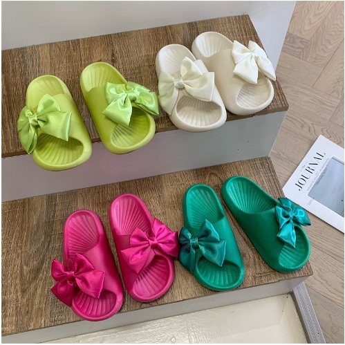 PVC Sandal Slop Jelly Wanita Butterfly Bahan Empuk Elastis Super Soft Rubber Import Korean Sol Non-Slip Summer Sandals