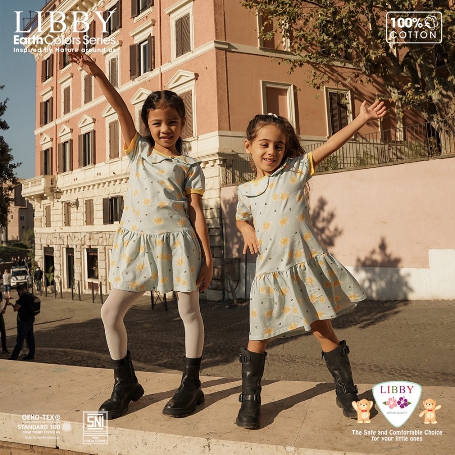 [TOMS] LIBBY (1pcs) Lily Dress Girl / Terusan Gaun Anak Perempuan (6bln - 12thn)