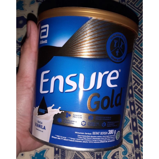 

Ensure Gold Vanilla 380gr Kemasan Baru