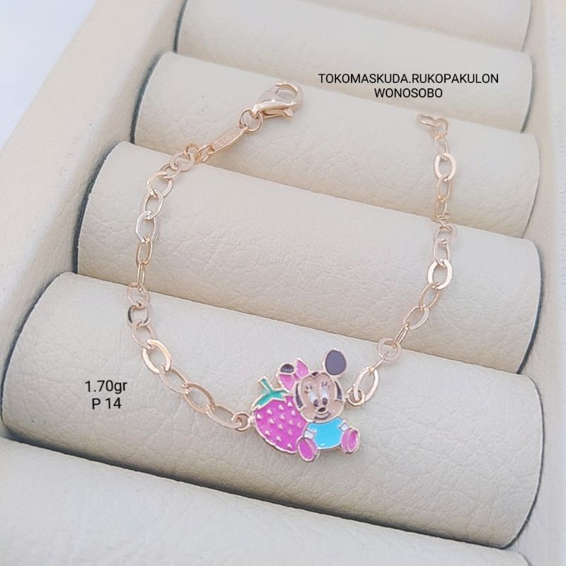Gelang anak vency (emas asli 8k)