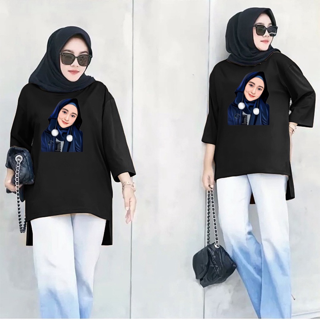 GSC - Long Tunik Anime 031 / Tunik wanita jumbo / Tunik kaos viral / Tunik wanita hijab / Tunik anime