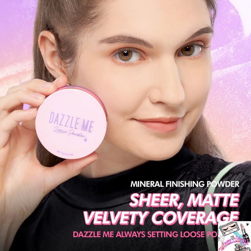 ☃️Cutezz_ching1☃️Dazzle Me Always Setting Loose Powder | Soft Smooth Long Lashting | Bedak Tabur