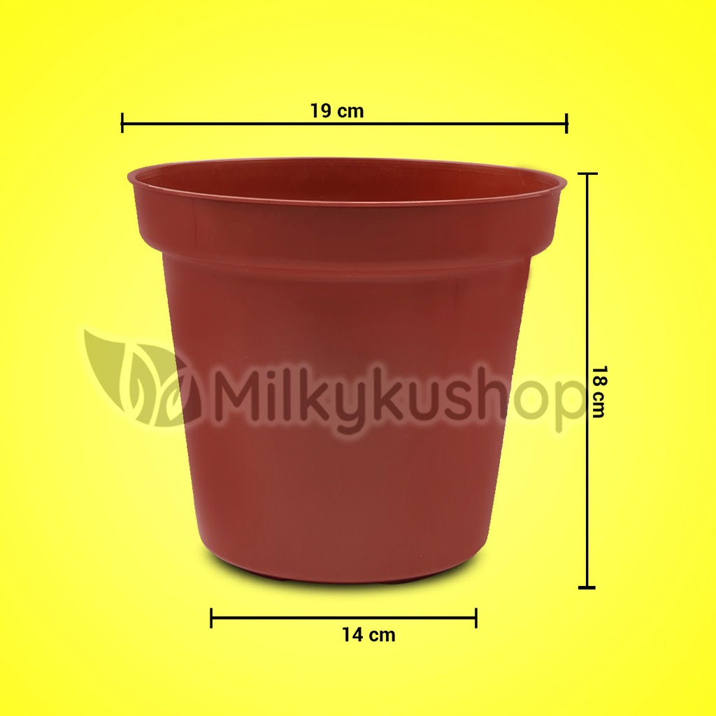 POT JM RUPLAS 20A BIBIT WARNA 19 CM - PAKET 1 PCS - POT BUNGA TANAMAN