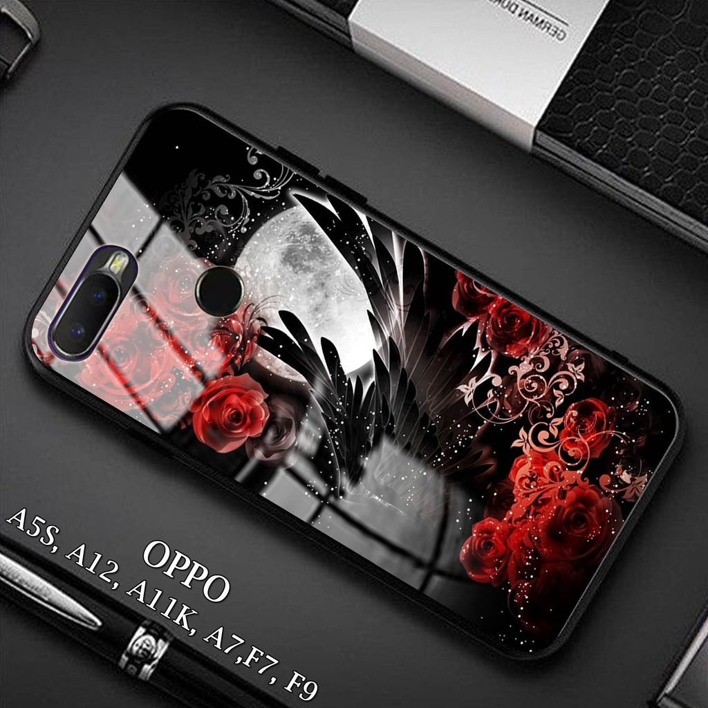 Softcase Glass Kaca OPPO A5s - Case Hp Pelindung Handphone OPPO A5s [ A89].