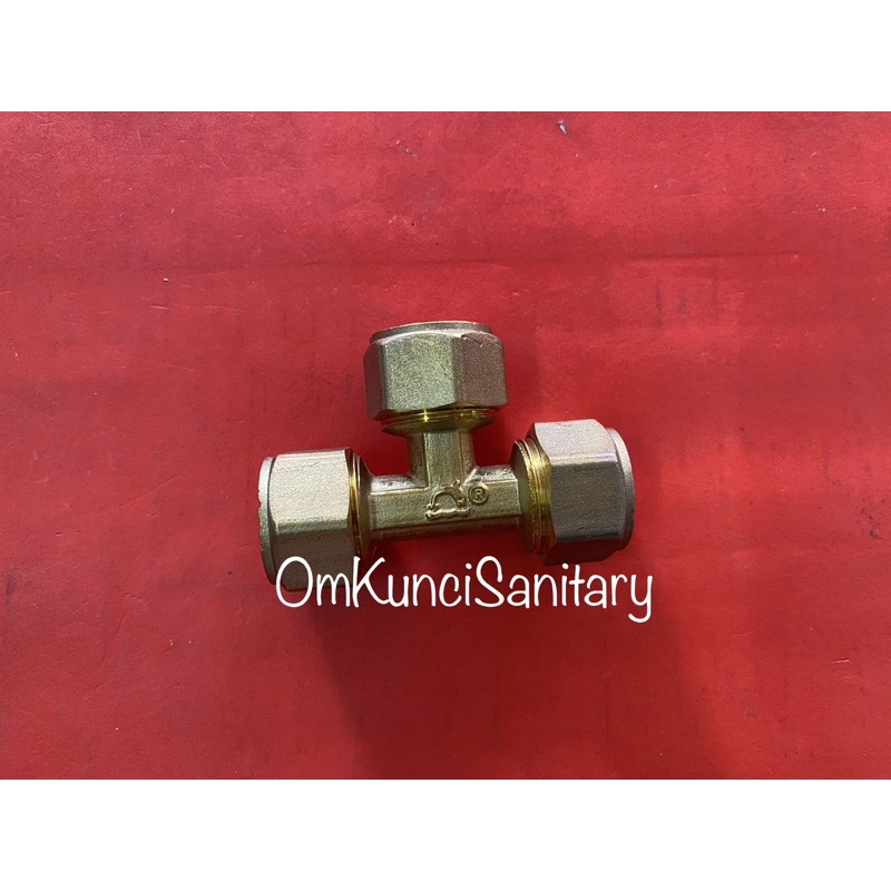 Tee Sambung Pipa Air Panas 1/2” Kuningan T Tee Sambung Water Heater T Sambung Pipa Air Panas