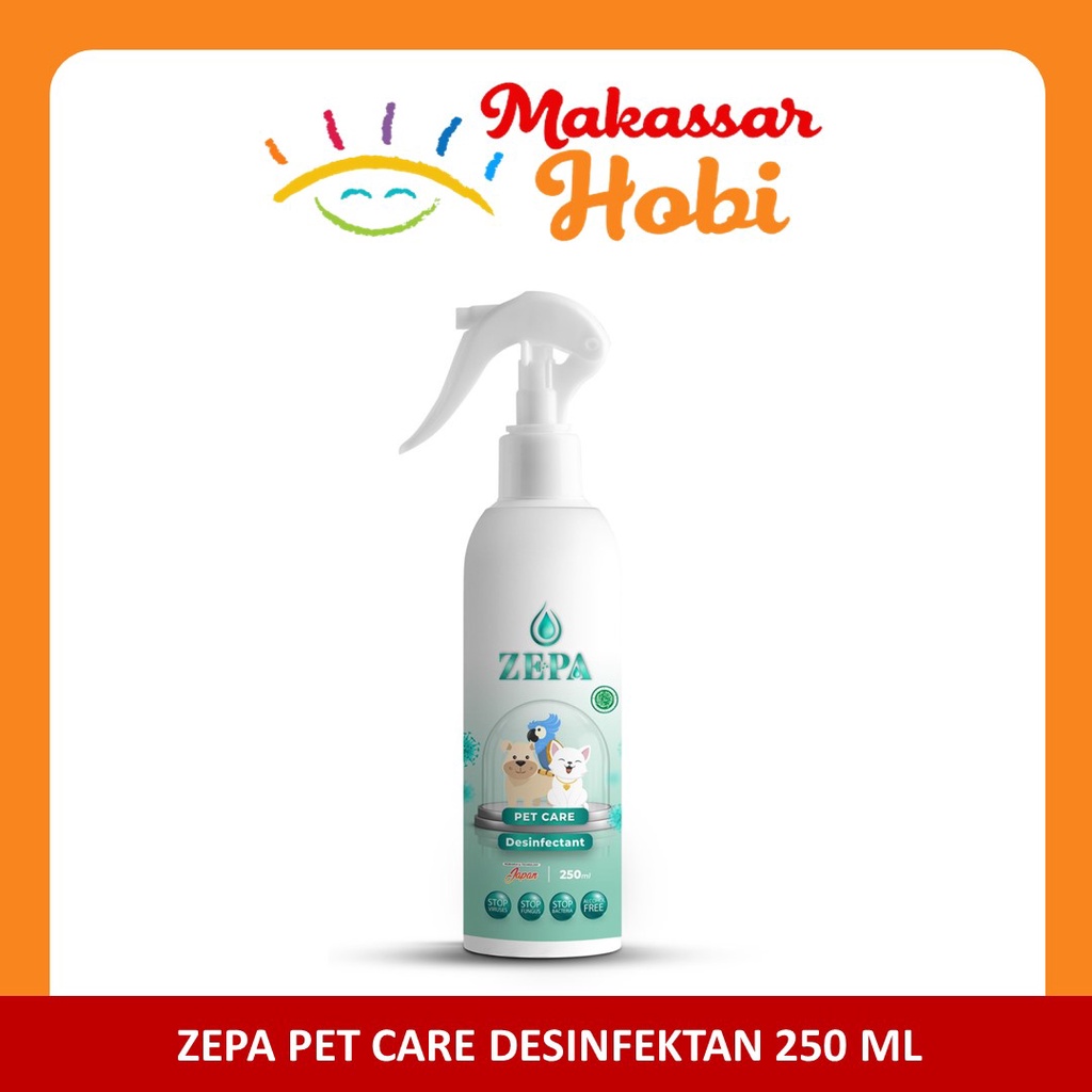 Zepa Pet Care DISINFEKTAN Spray Anti Bakteri Virus Jamur Kandang Hewan