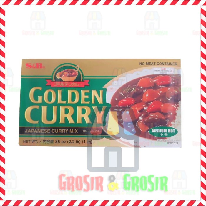 

Japanese Golden Curry 1 Kg Medium Hot ( S&B )