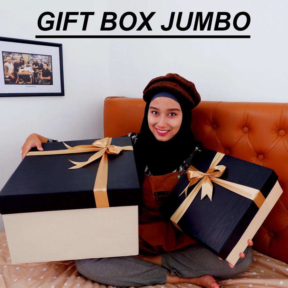

(K-H3H-㊚) Gift Box Jumbo / Kotak Kado / jumbo 43x31cm / Packaging Hadiah / Hampers Box / Unik Goni Aestetic siap dikirim