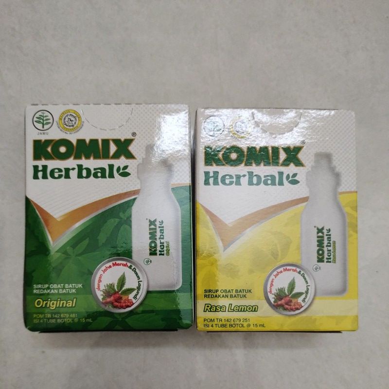 Jual Komix Herbal Isi 4 Botol 15 Ml Shopee Indonesia