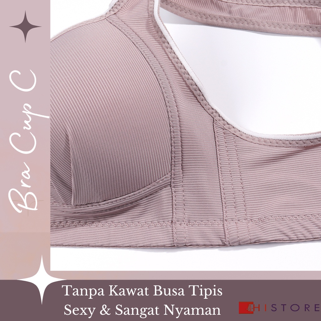 [HI] Bra BH Fashion Cup C Wanita Bra wanita Premium Busa Tipis Tanpa Kawat Sangat Nyaman 666