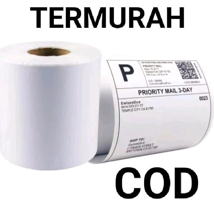 

[PRODUK HT0AY] Kertas Thermal Label Barcode 100 x 150 mm isi 500 Pcs Harga WDF