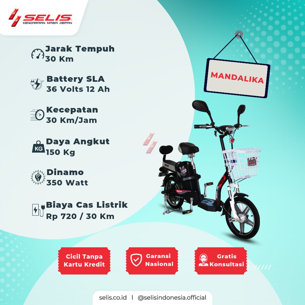 Sepeda Listrik Selis Tipe Mandalika