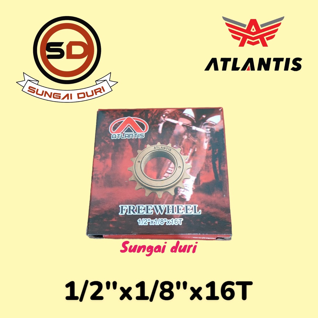 gir belakang sepeda anak 12 16 18 20 24 26 freewheel atlantis 16t