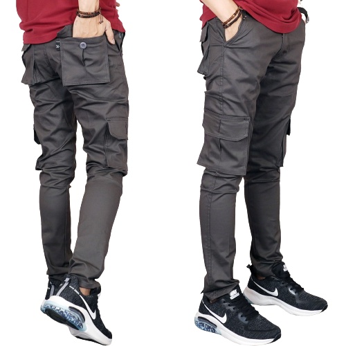 PAKET HEMAT SEVENTYONE - CELANA CARGO PANJANG PRIA BLACK HITAM PDL GUNUNG OUTDOOR CELANA CARGO