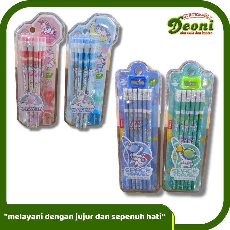 

Disney Pencil 2b Karakter 2b isi 12 Pcs