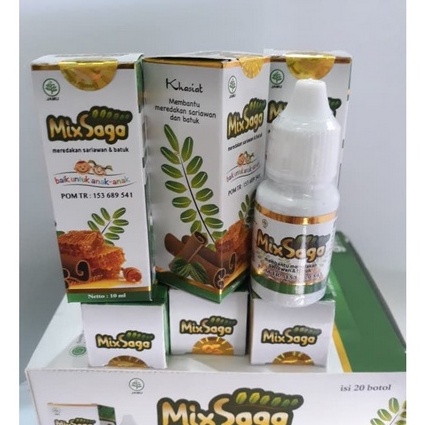 MIX SAGA sariawan batuk flu pilek demam bayi & anak