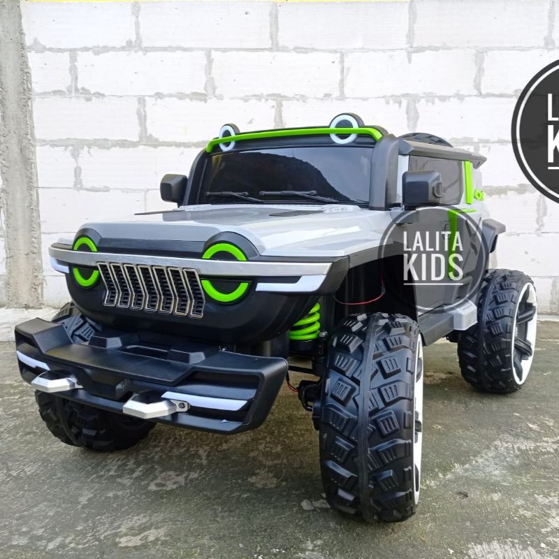 MOBIL AKI JUMBO 12 VOLT BAN FULL KARET JOK KULIT LCD DISPLAY KUAT UNTUK DEWASA JEEP TANKER