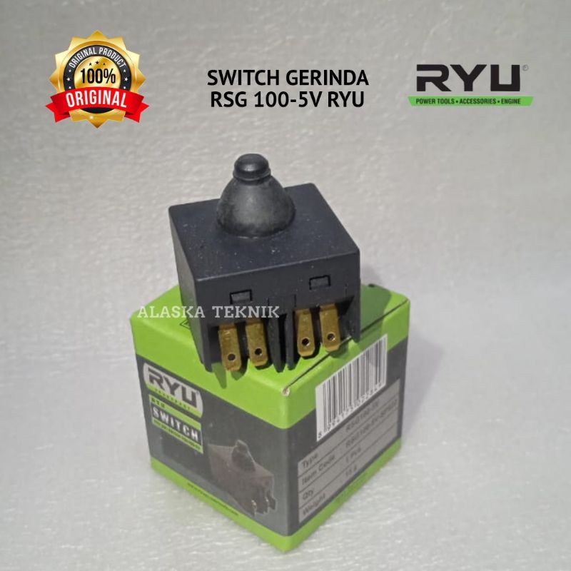 RYU RSG100-5V Switch Saklar Mesin Grenda Tipe RSG100-5 V Original / Skakel On Off Trigger Mesin Grin