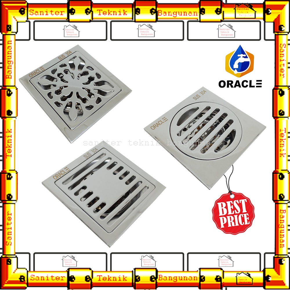 Saringan Got Kamar Mandi Stainless Steel Floor Drain Model Apel Vezel