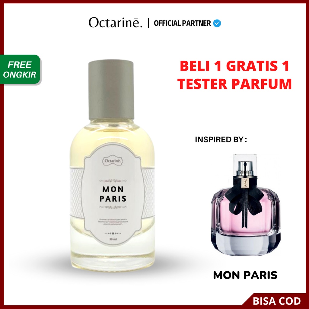 Parfum Wanita Pria Tahan Lama Aroma Mewah, Lembut, Fresh by Octarine - Inspired by MON PARIS | Parfume Farfum Perfume Minyak Wangi Cewek Cowok Murah Original