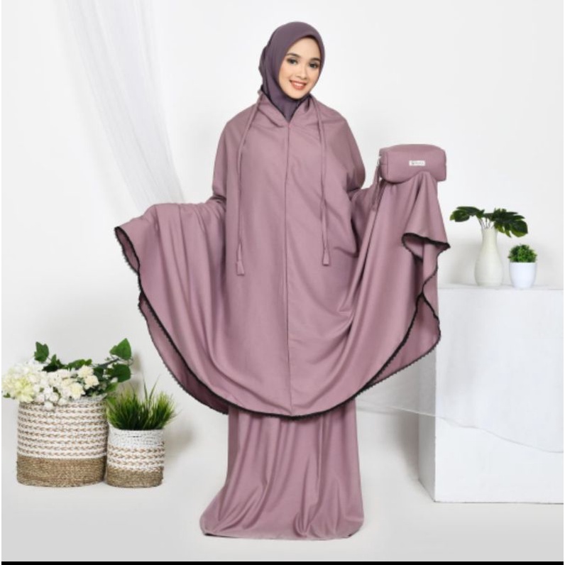 (COD) Set Mukena dan Sajadah traveling