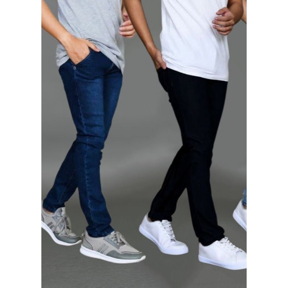 celana pensil jeans pria melar/celana denim pria melar slimfit