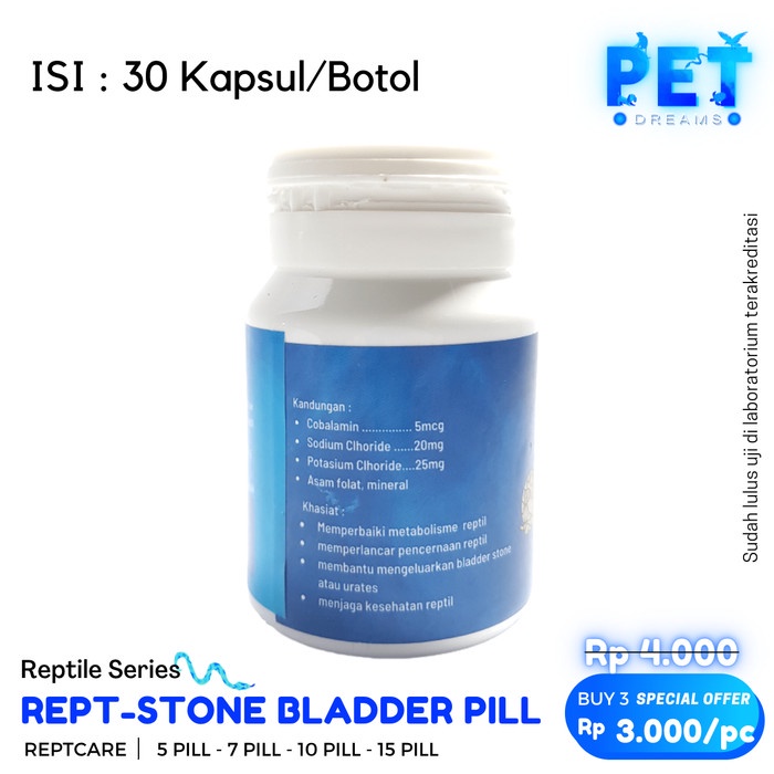 PROMO MRVET REPT STONE KAPSUL OBAT BLADDER STONE REPTIL TORTO SULCATA