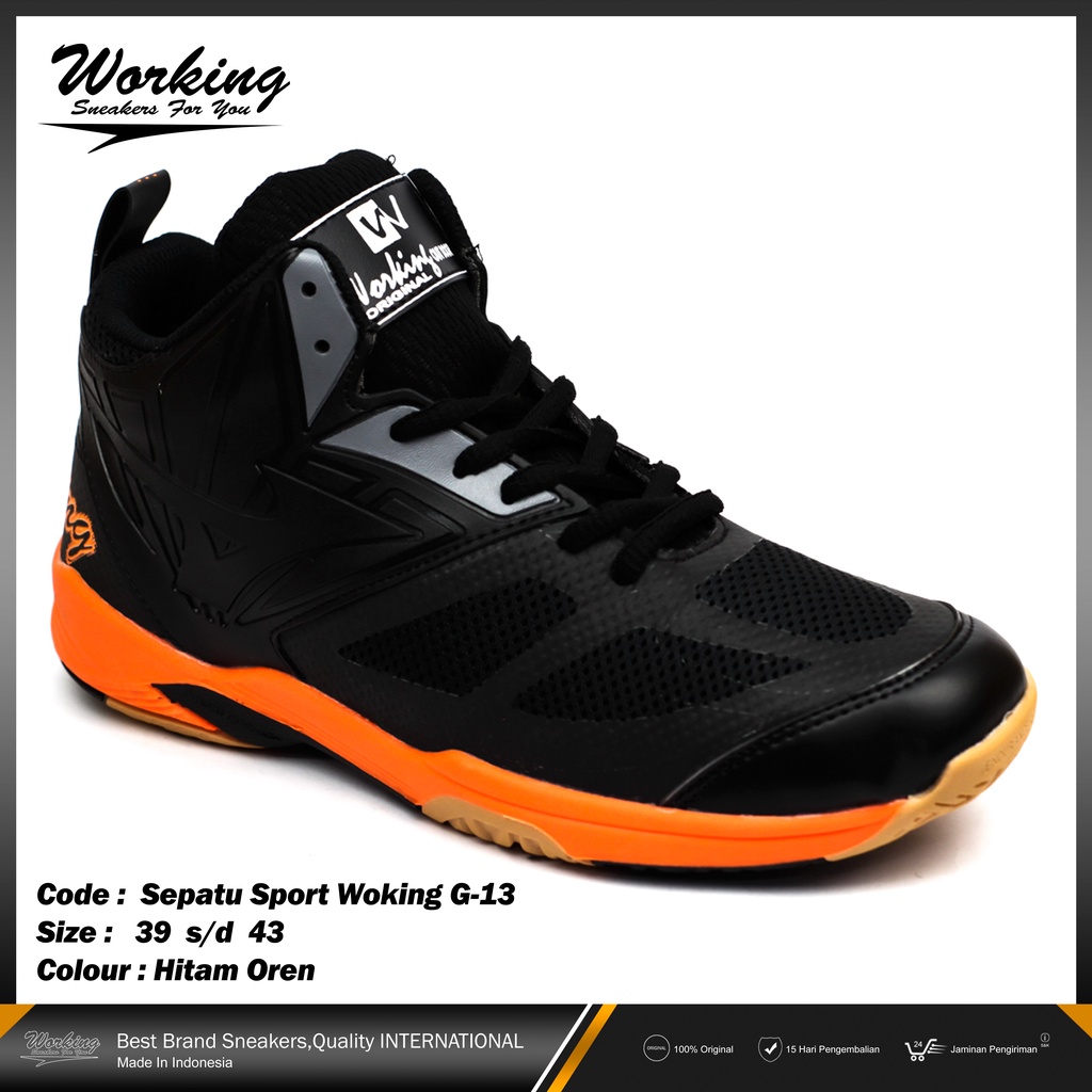 Sepatu Basket Pria Terbaru Working G-13 Size 38-43