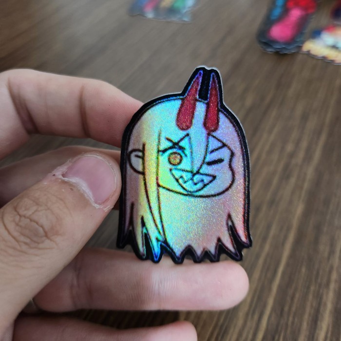 

Sticker Hologram Anime - PSH1321 - Chainsaw Man - Power
