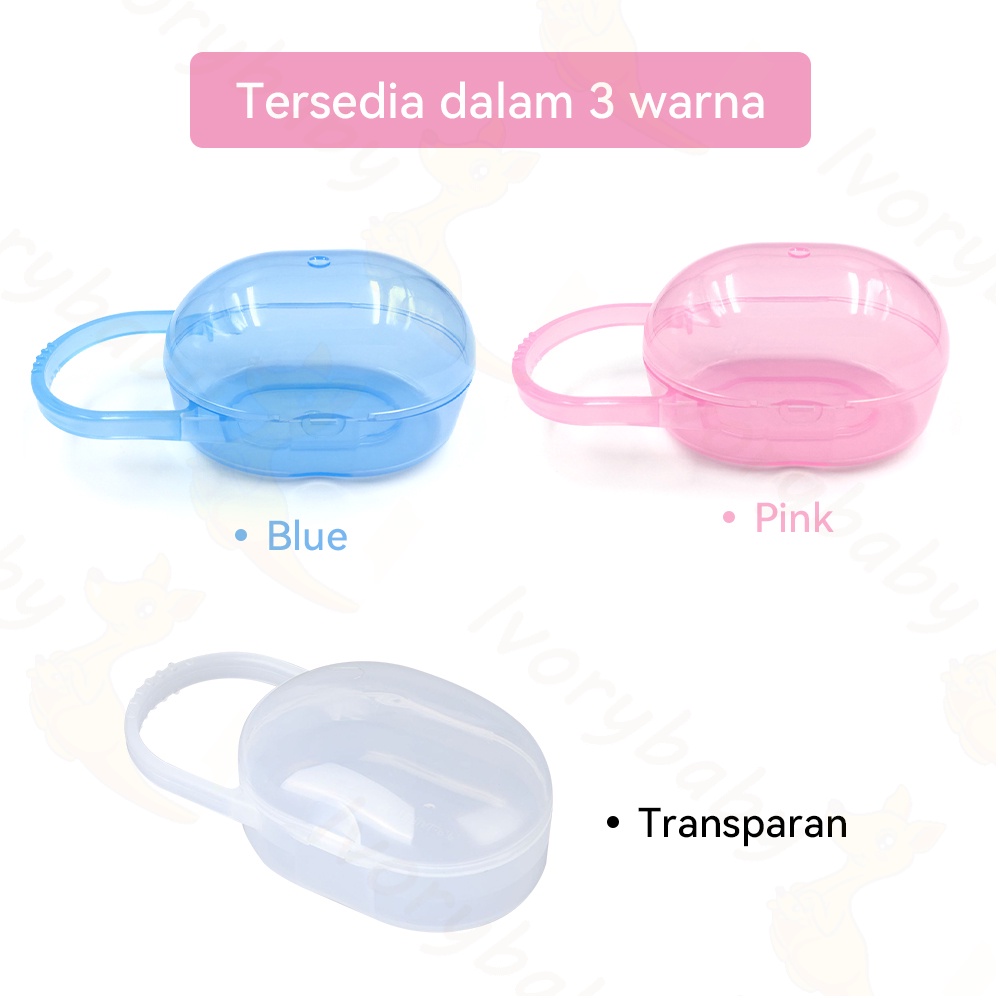 Ivorybaby kotak empeng dot Pacifier case storage tempat penyimanan teether   