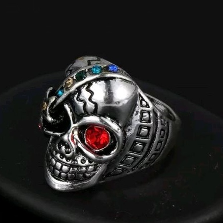 Cincin Tengkorak Momonga Overlord Silver