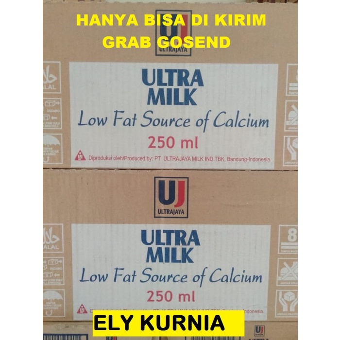 

(BISA COD) Susu UHT Ultra Low Fat High Calcium 250 Ml Rasa Plain