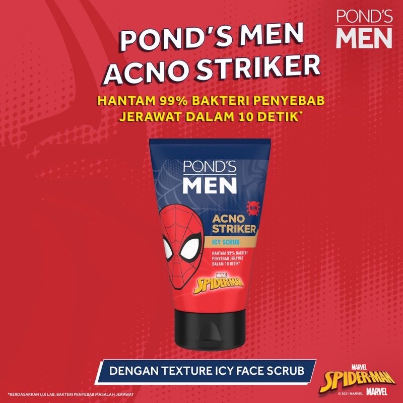 Ponds Men Acno Striker Icy Scrub 100GR
