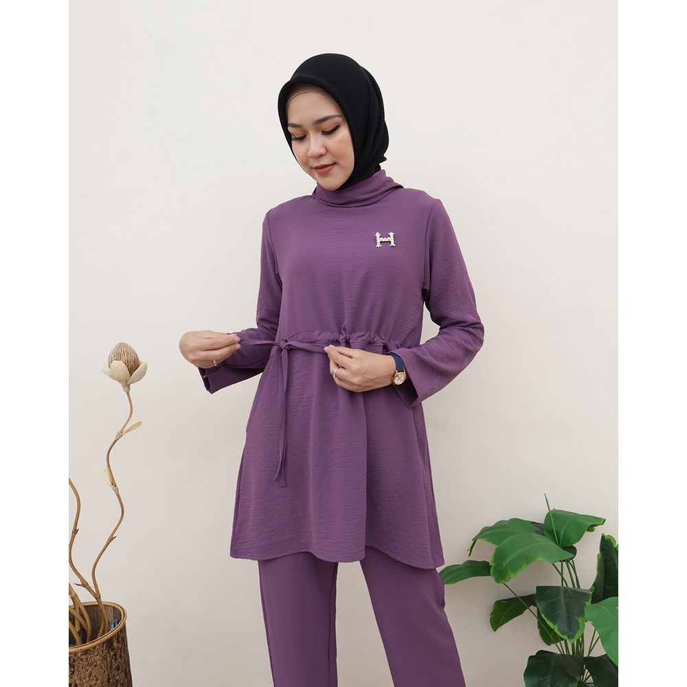 One Set SANIA  - Setelan terbaru by Hijab Mamah icis