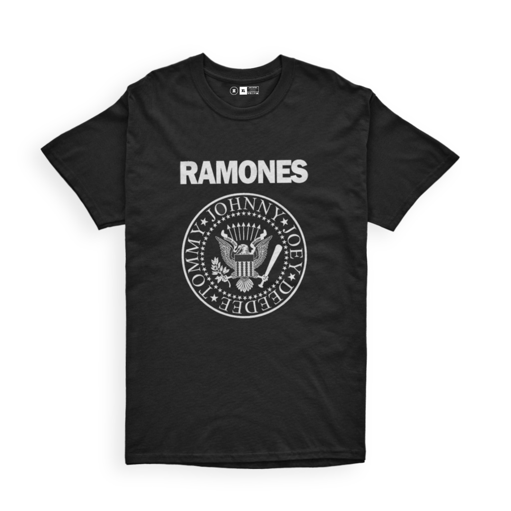 Ramones Tshirt 100% Ring Spun Cotton Kaos Band Original