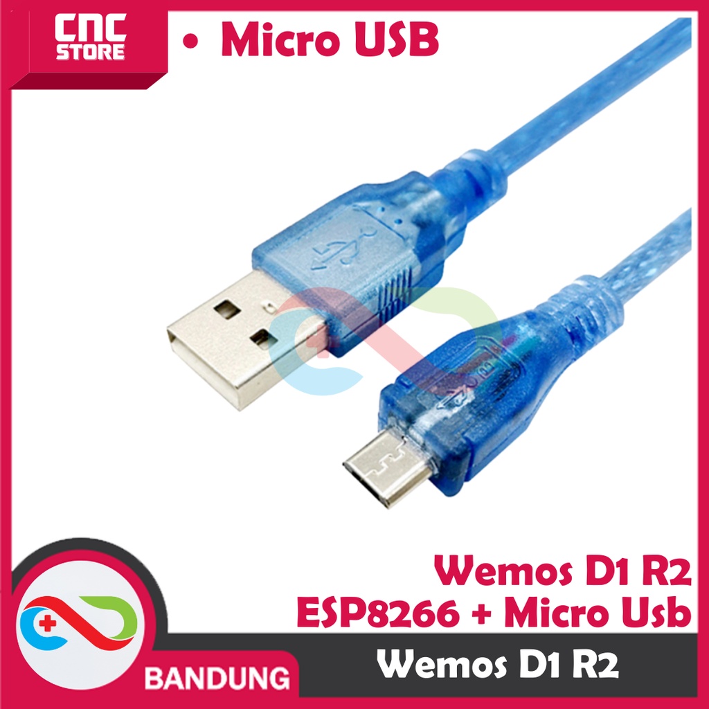 WEMOS D1 R2 WIFI ESP8266 UNO BASED BOARD 4MB FLASH + KABEL MICRO USB