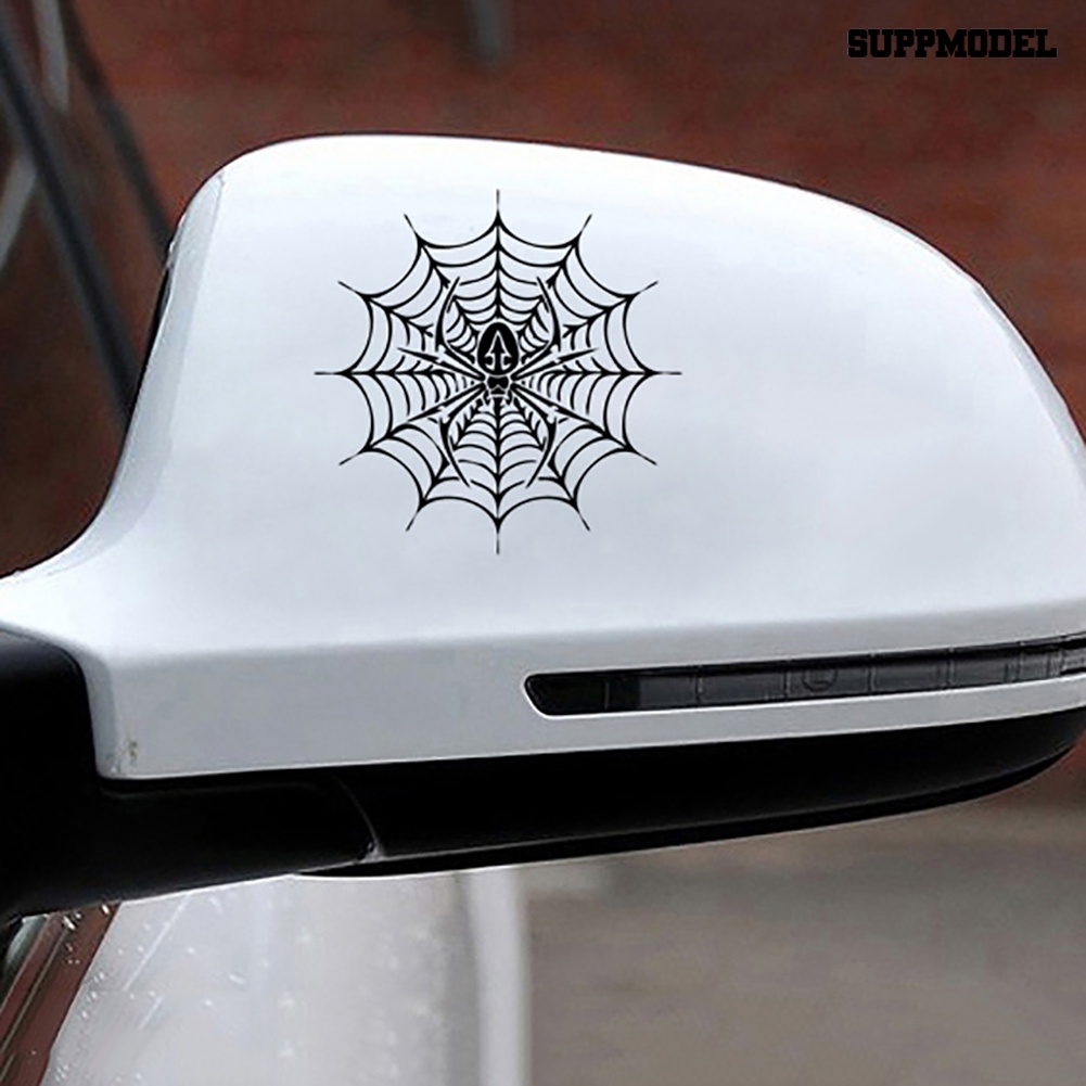 [Dekorasi] Spider Web Style Stiker Jendela Body Mobil Spider Reflektif Decal Decor Aksesoris