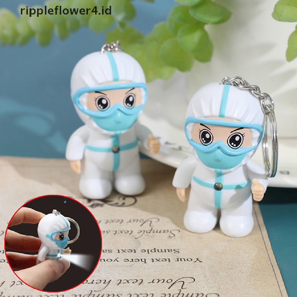 {rippleflower4.id} Gantungan Kunci Gantungan Kunci Staff Perawat Humanoid Gantungan Kunci Souvenir&lt;Unk&gt; Hadiah Liontin~