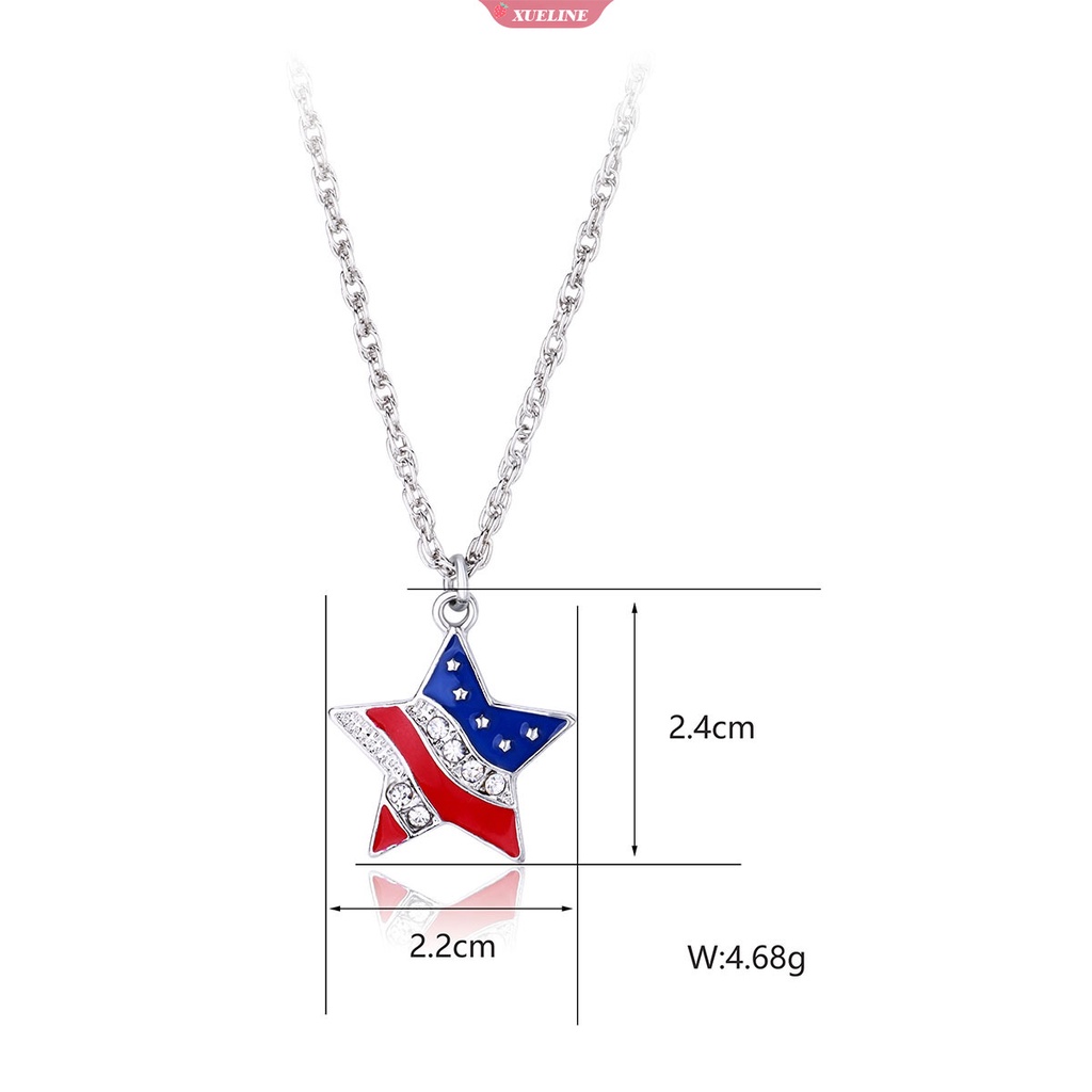 Pentagram Baru Kalung necklace jewelry Bendera Liontin Perhiasan fashion Lucu Tulang Selangka Rantai Barang Perhiasan [ZXL]